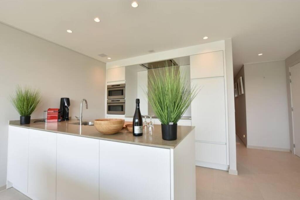 Luxe apt in centrum Bredene overlooking the dunes Buitenkant foto