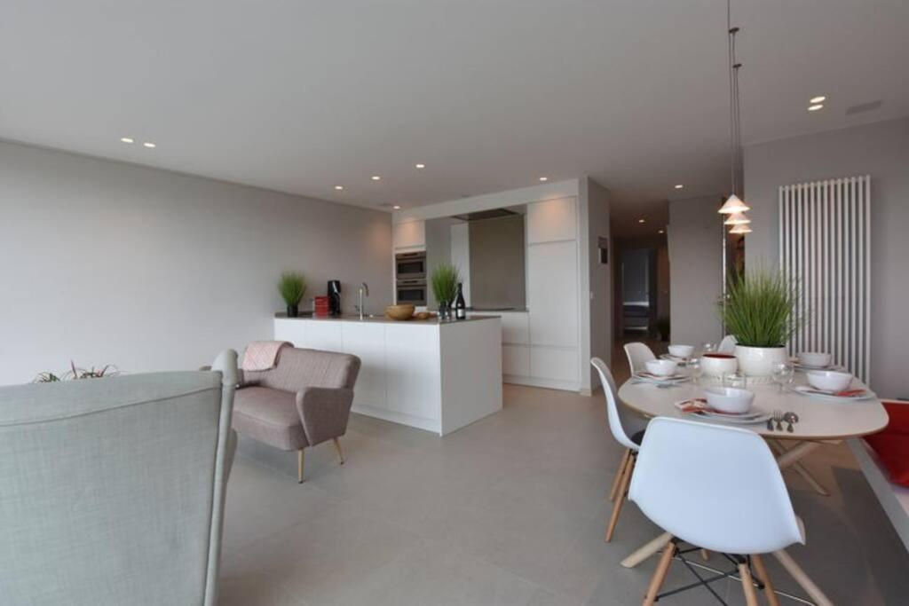 Luxe apt in centrum Bredene overlooking the dunes Buitenkant foto