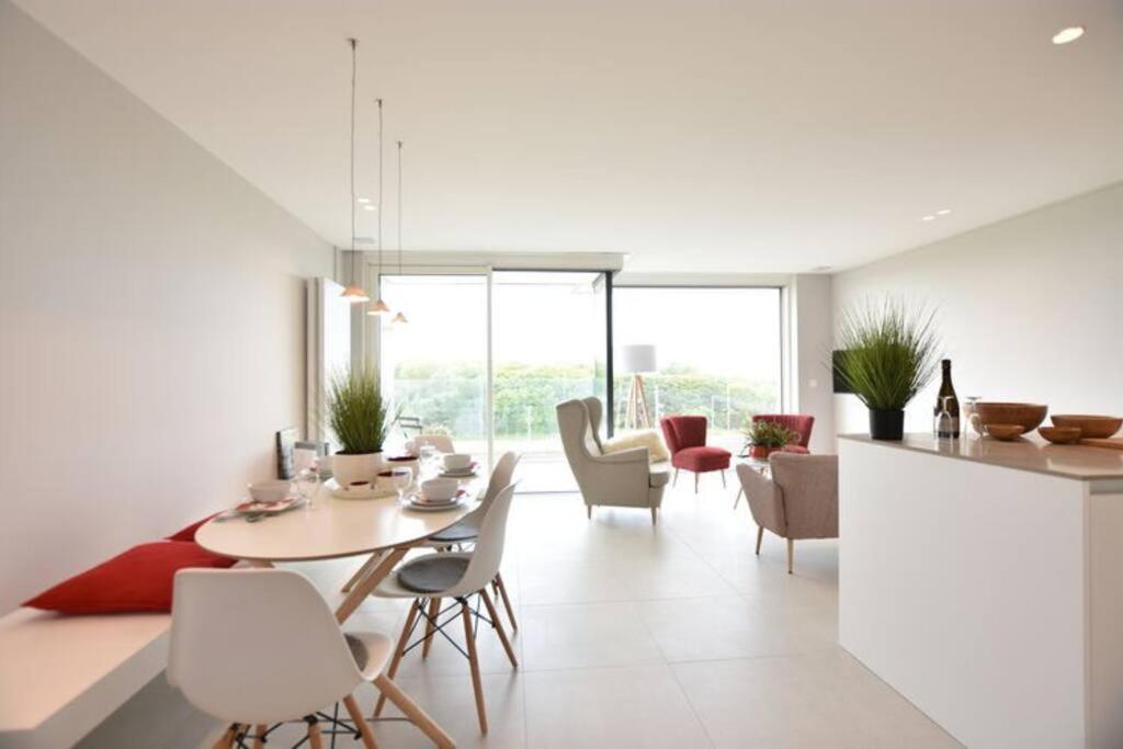 Luxe apt in centrum Bredene overlooking the dunes Buitenkant foto
